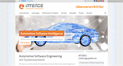 Desktop Screenshot of intence.de